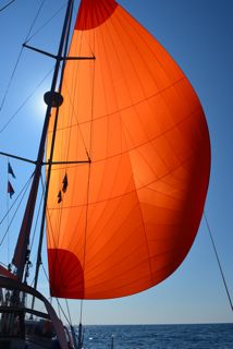 Zeilend met de gennaker naar La Rochelle