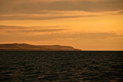 Passage Cap Gris Nez, als de avond valt.
