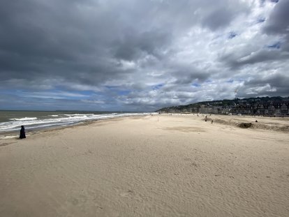 Het strand van Trouville.