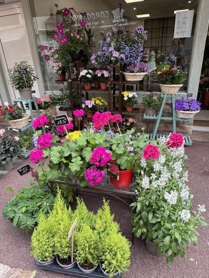 Zomaar een leuke bloemenwinkel in Trouville.