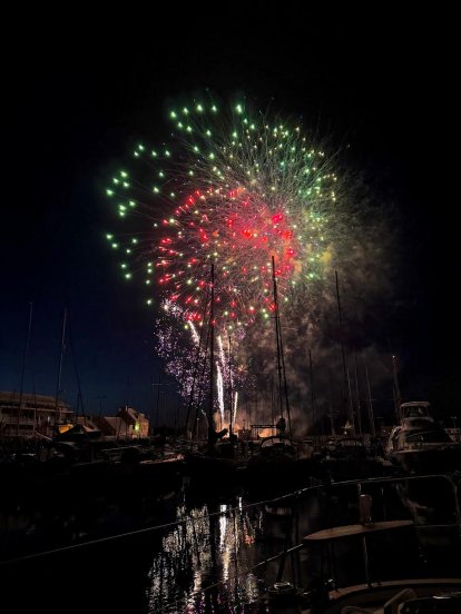 Vuurwerk in Paimpol.