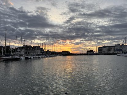 Een mooie avond vanuit de kuip.