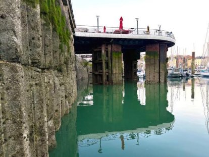 Laag water in Dieppe.