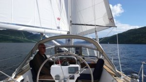 Zeilen op Loch Ness