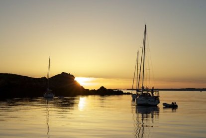 Ankeren in het paradijs.