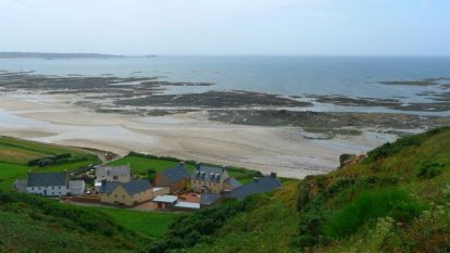 Het uitzicht bij  Faulkner Fisheries